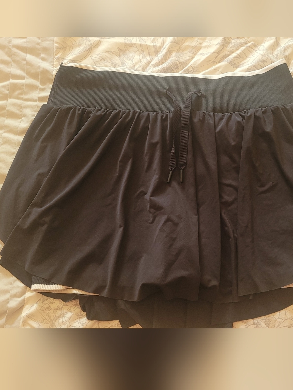 all in motion Black Ribbed Workout Skort